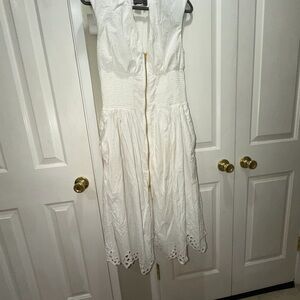 Anthropologie White Dress